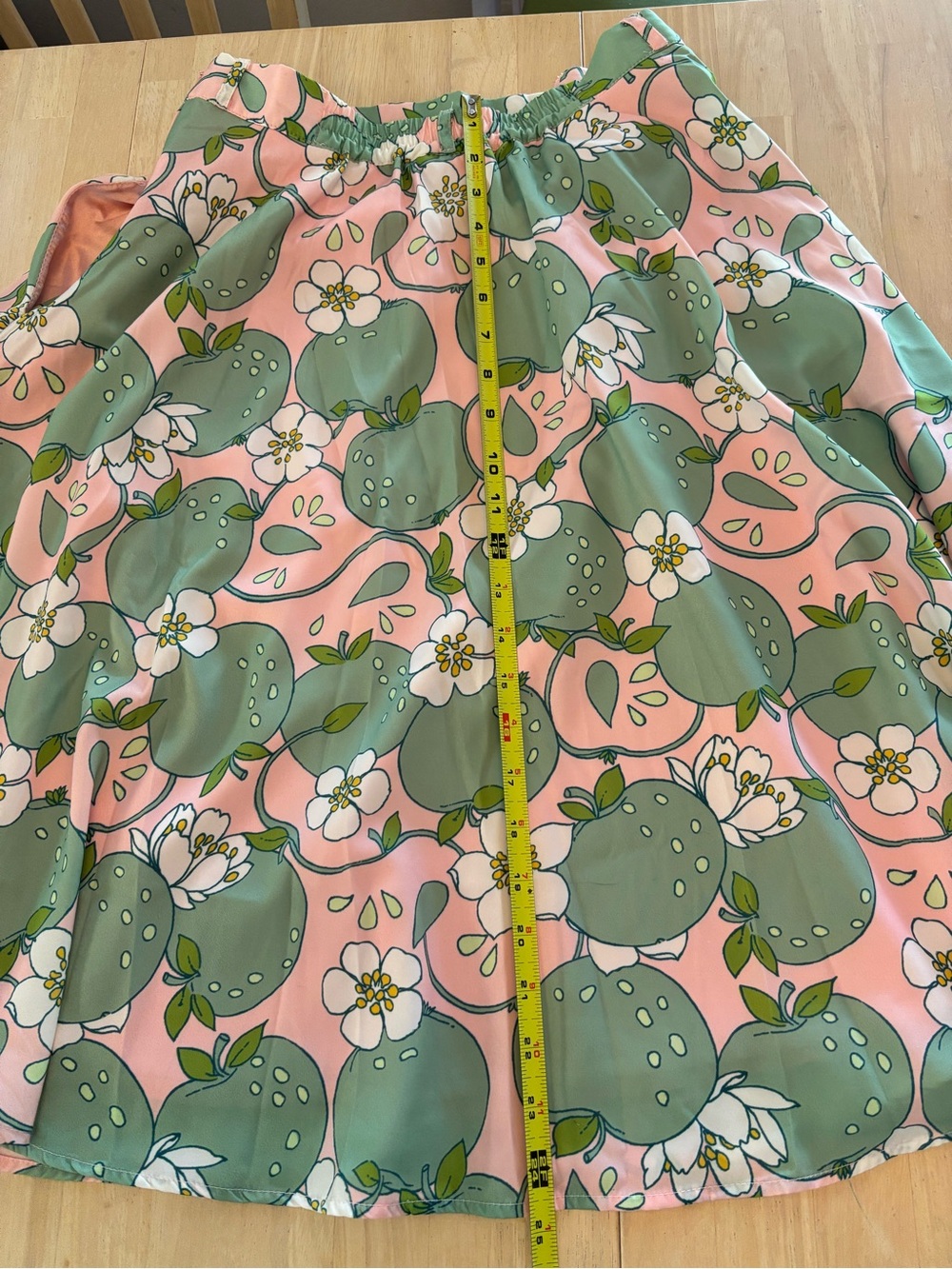 Modcloth Pink and Green Apple Skirt Size M - Picture 7 of 7